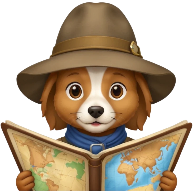 explorer dog emoji
