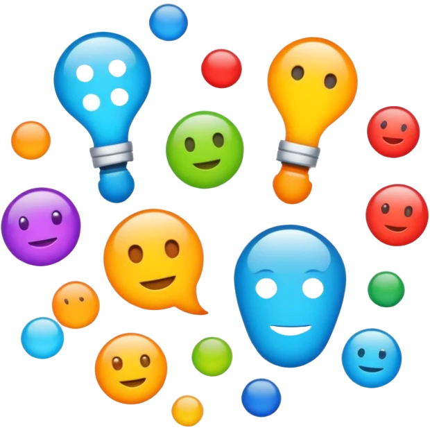 Make a picture that describe the linguistics subject emoji