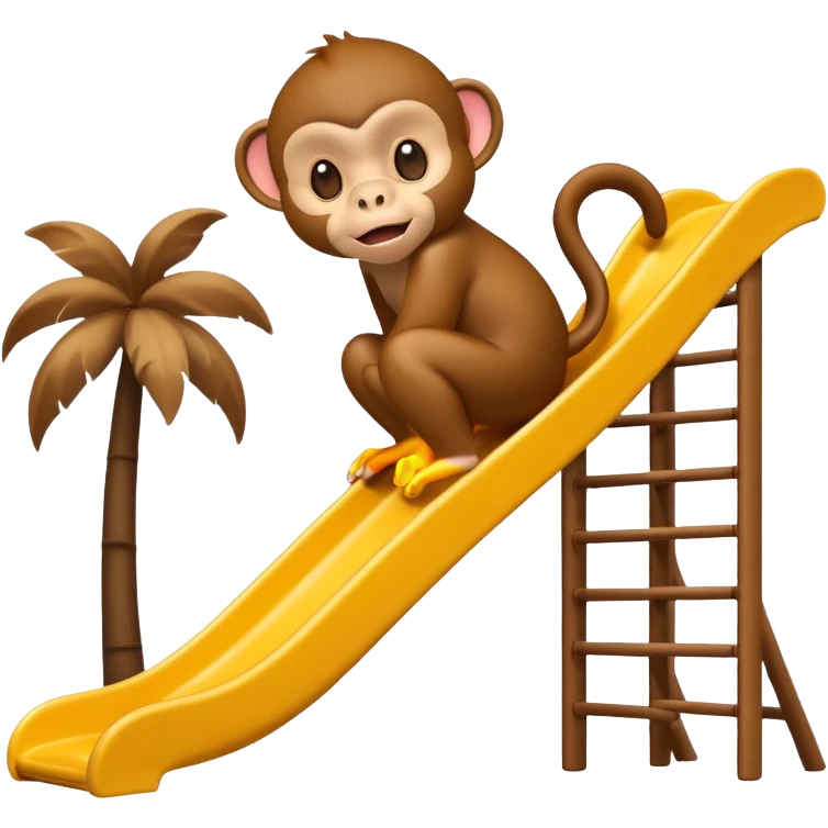 Monkey on a slide  emoji
