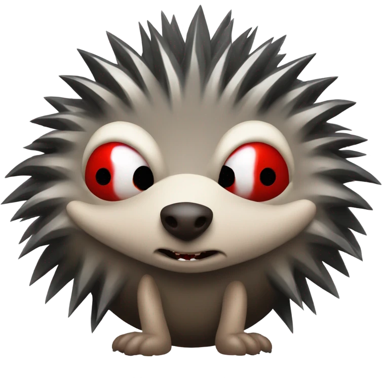 Evil hedgehog  emoji