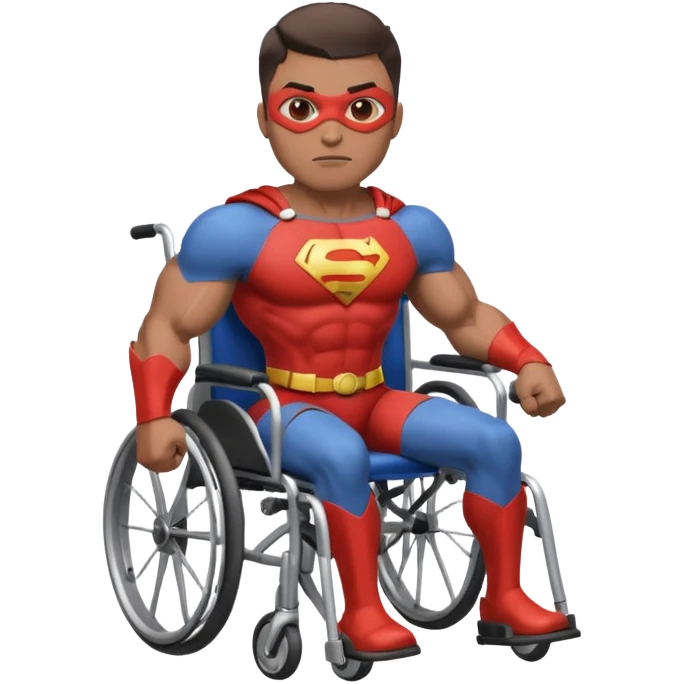 superhero  on wheelchair  emoji
