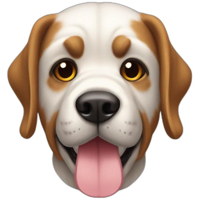 Perro riéndose emoji