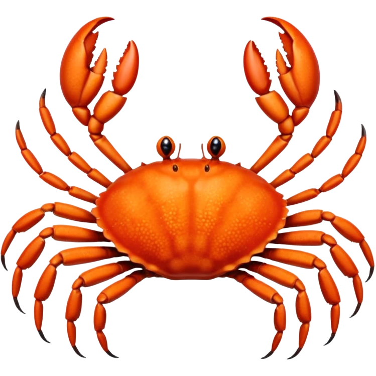 A crab with a total of eight legs emoji
