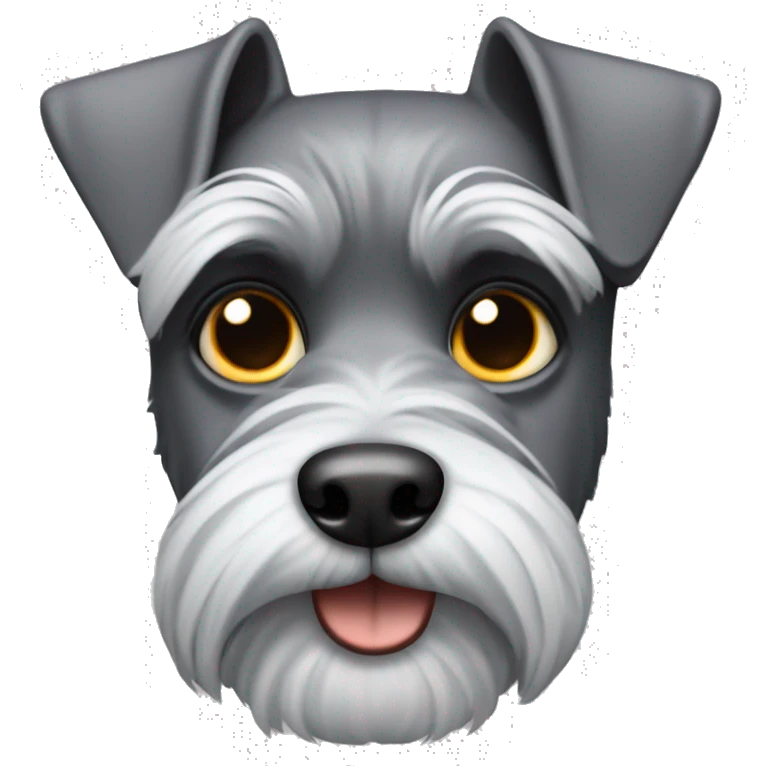 Perro schnauzer gris  emoji