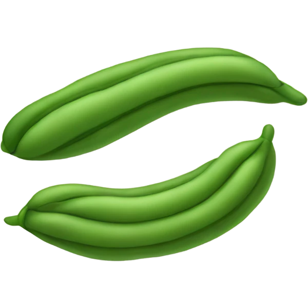 Sleepy green bean emoji
