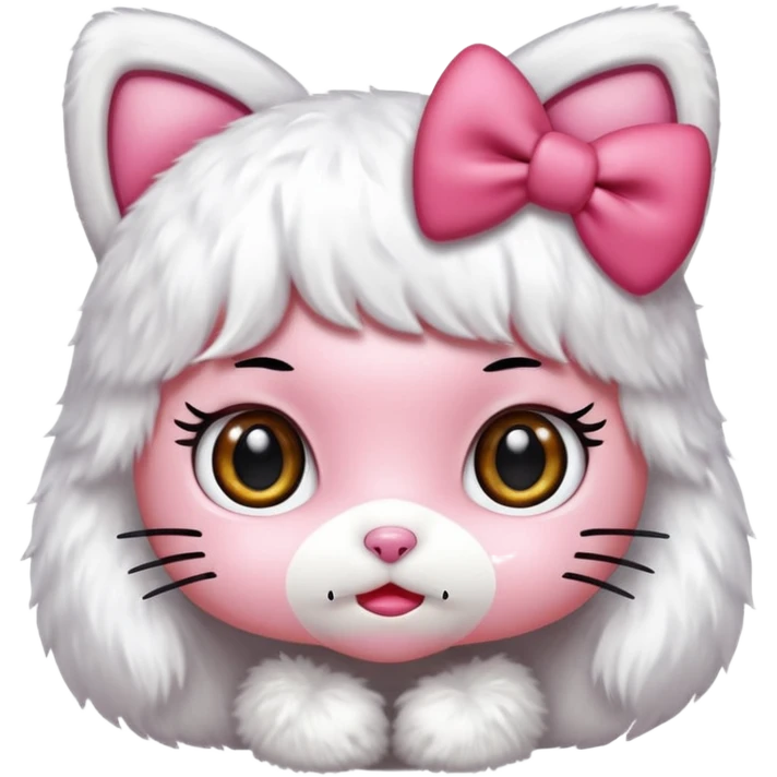 Human like hello kitty style emoji