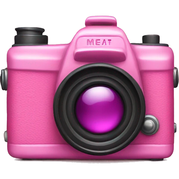 Pink camera  emoji