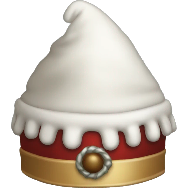Fantasy dwarf christmas hat emoji
