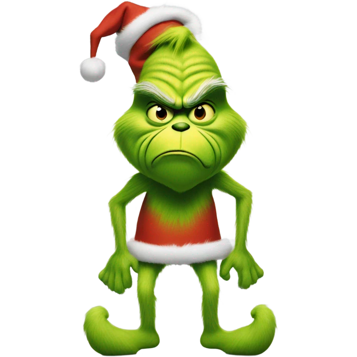 the grinch with human legs emoji