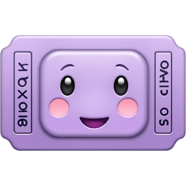 Pale Purple 1 Signed ticket  emoji
