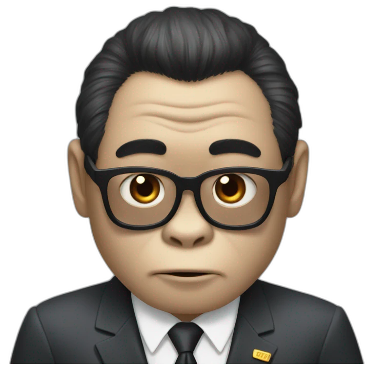 Gorilla with Kim yong un emoji