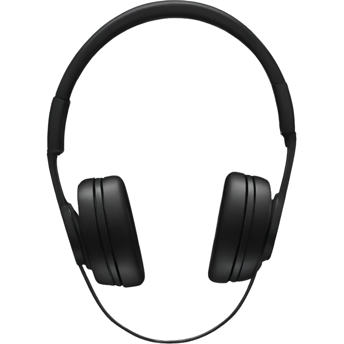 black headphones emoji