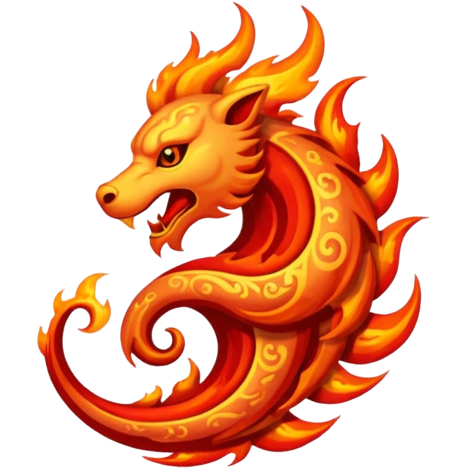 fire elemental tattoo motif emoji