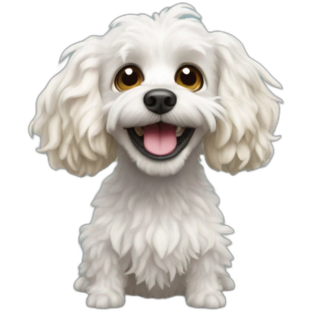 White Cavapoo Murloc emoji
