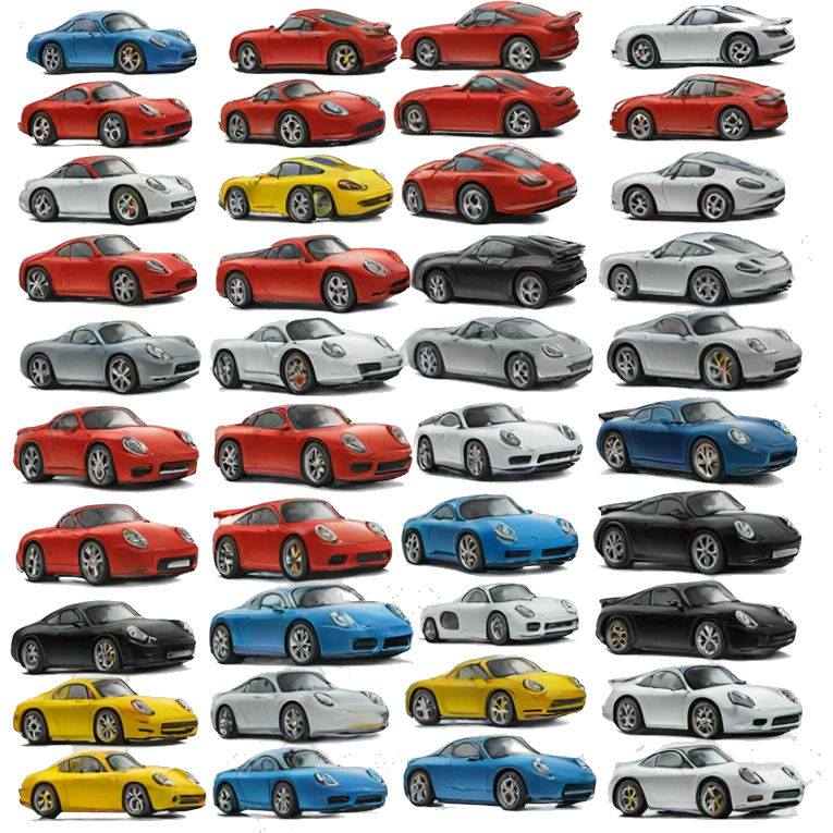 Easy porsche logo, clipart emoji