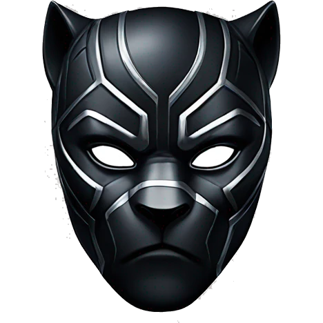 Black Panther, mask, Marvel emoji
