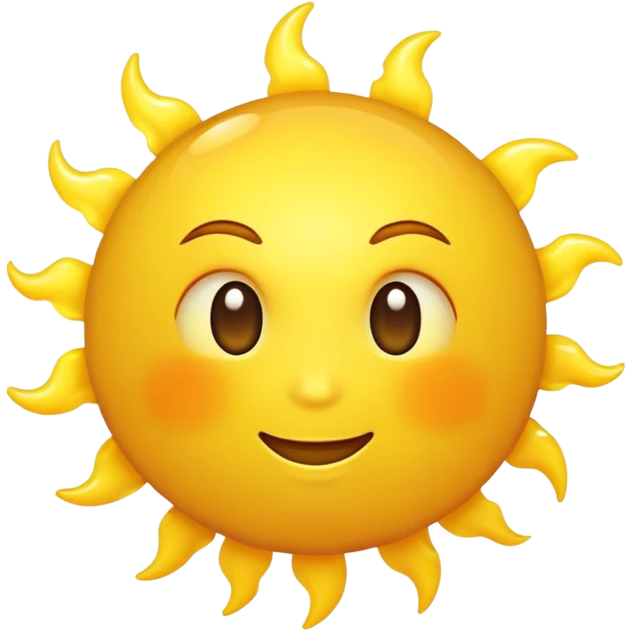 sun 3d emoji