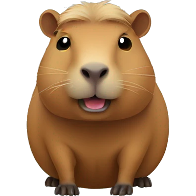 Holiday capybara  emoji