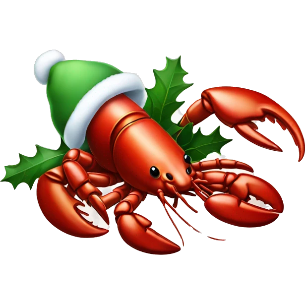 Christmas Lobster emoji