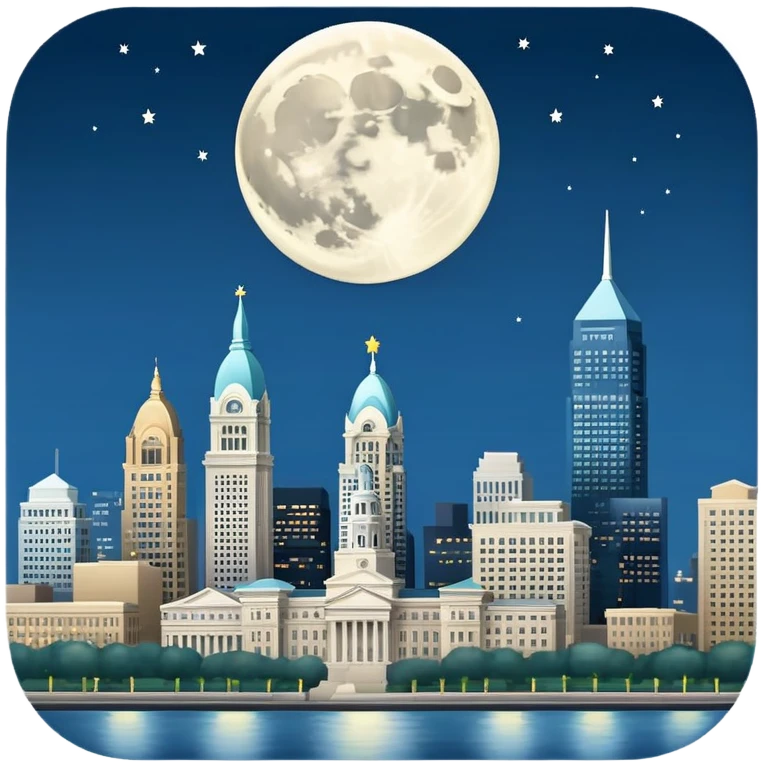 Moon on Philly  emoji
