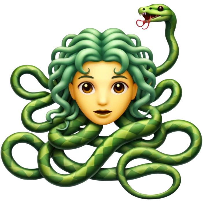  Medusa snake are made of jelly  emoji