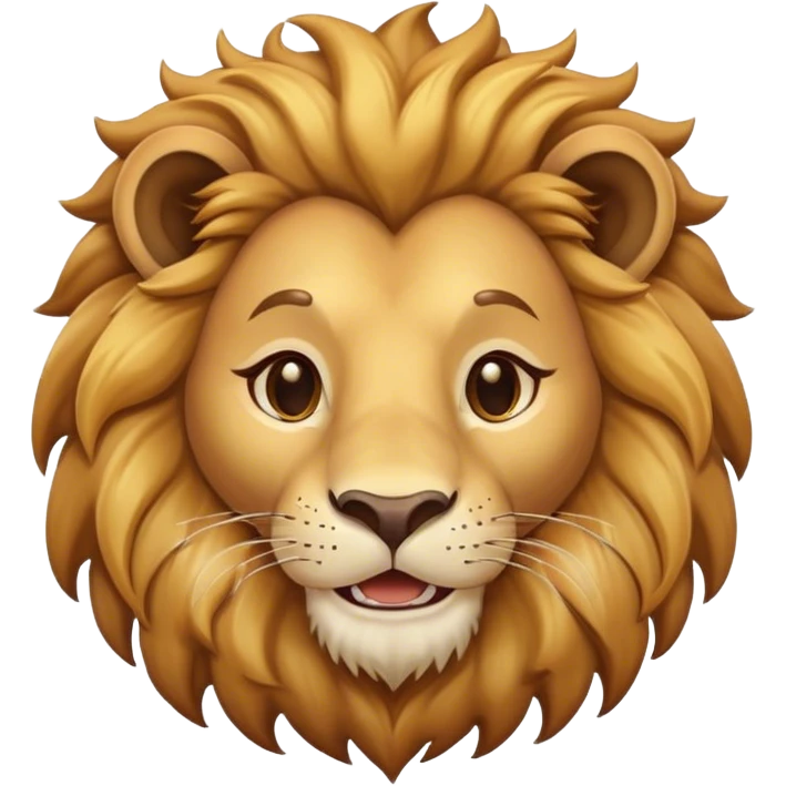happy lion emoji