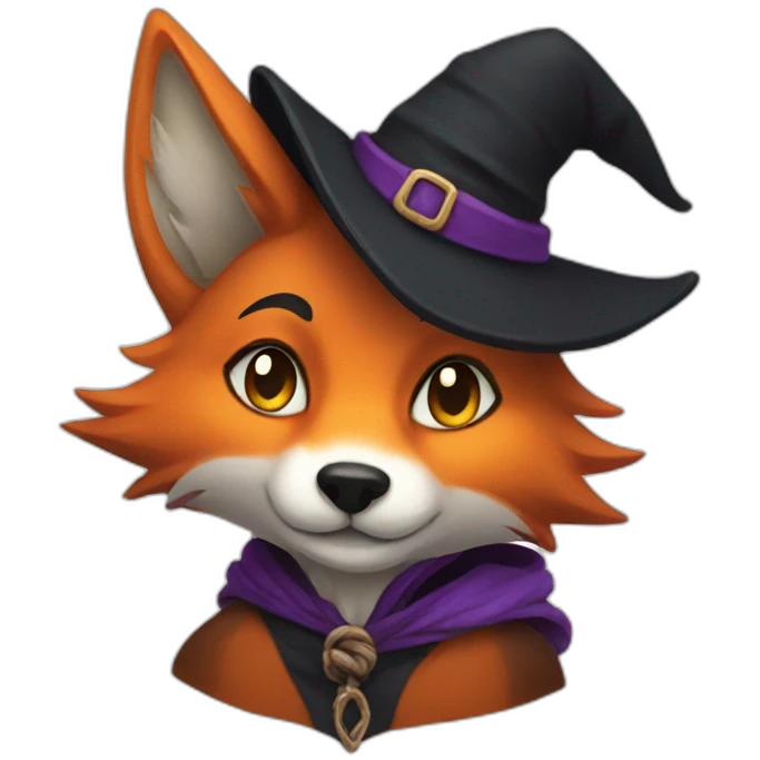 Witch fox emoji