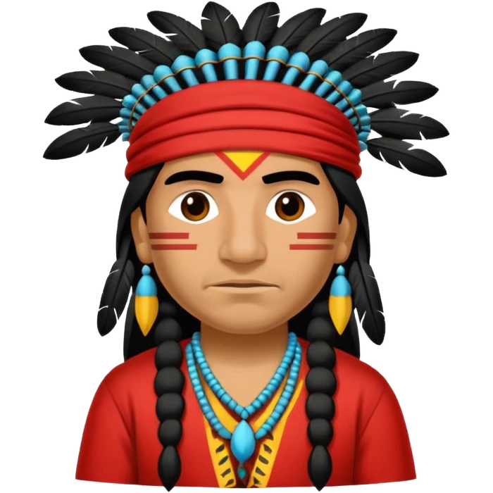An small respectfull apache indian flagapache indian emoji respectful emoji