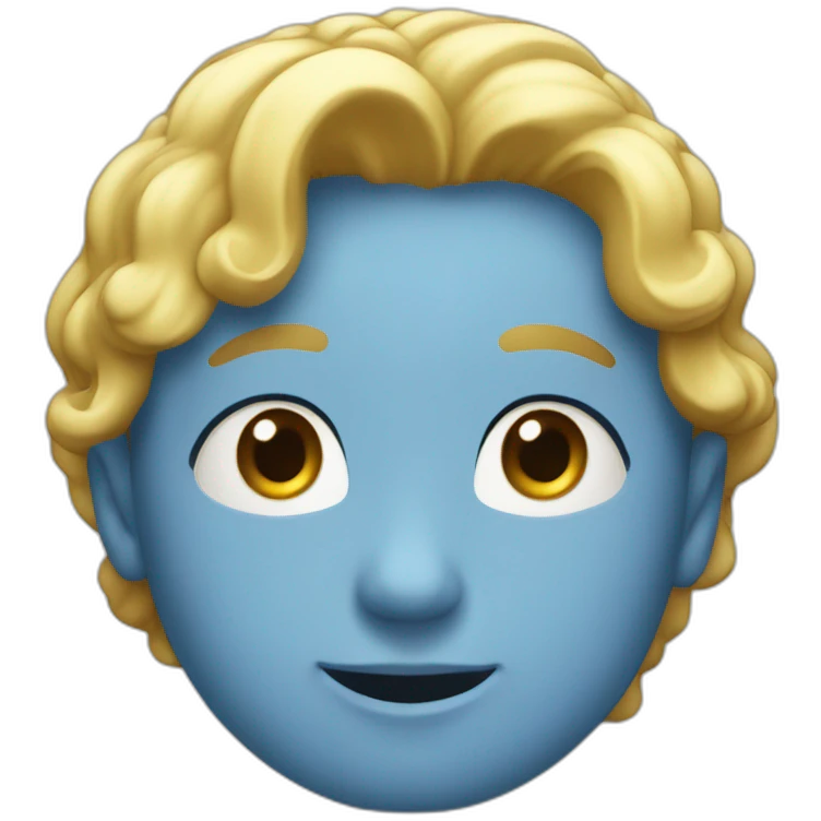 Etoile blue ou milieu vrifie emoji