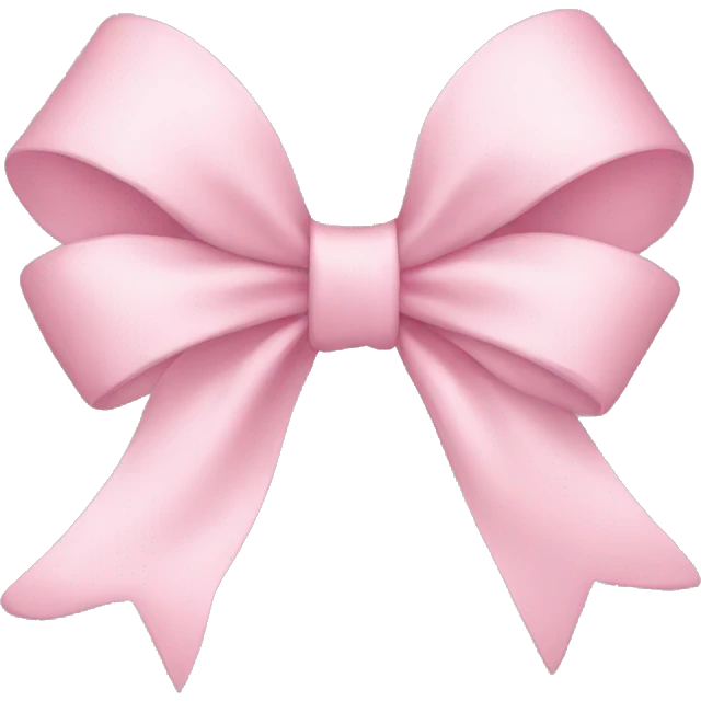 Light pink bow emoji
