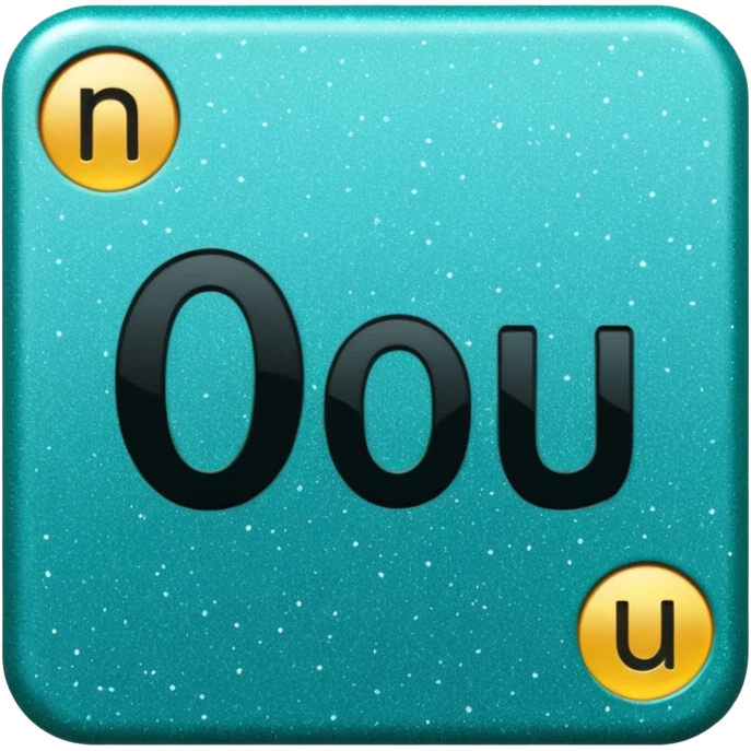 Teal Glittery uno reverse card that says no u in the middle emoji