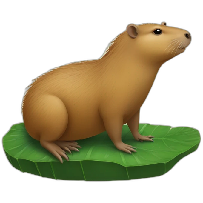 Capybara sur crocodile emoji