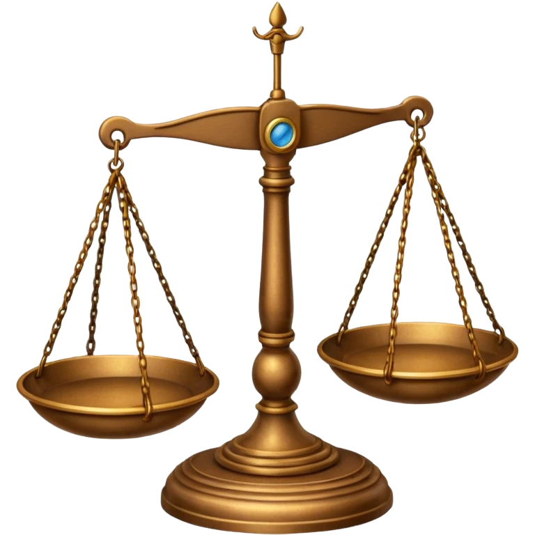 fair emoji with balanced scales emoji