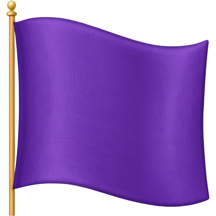 violet flag, Without the stick, only the flag emoji