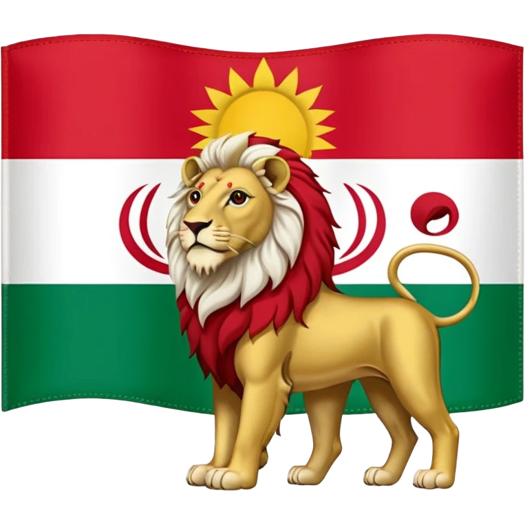 ایموجی پرچم ایران پهلوی رو بساز emoji
