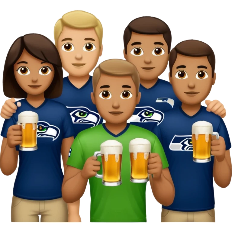 Seahawks drinking  emoji