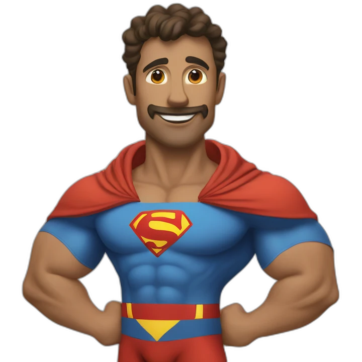 Yogi super man emoji