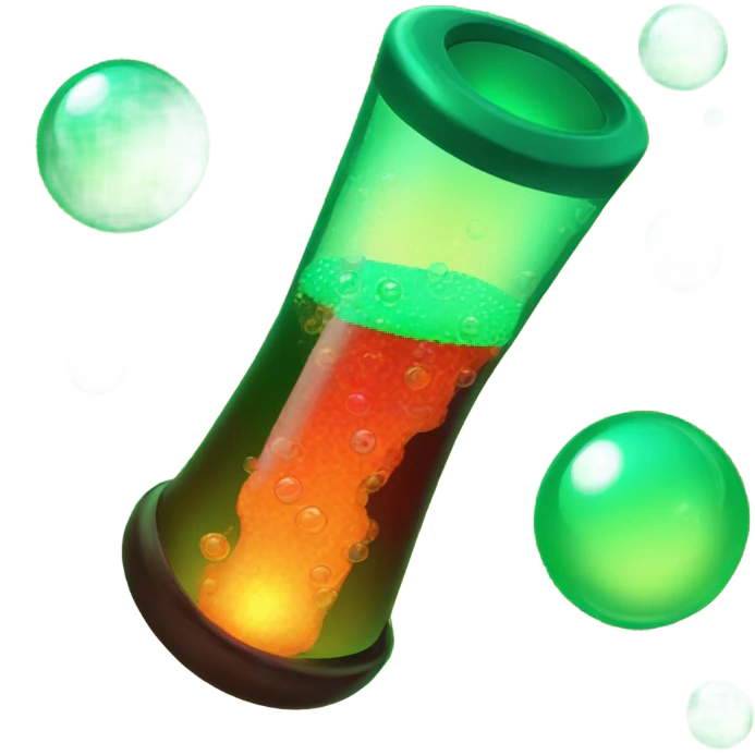lava lamp green bubbles emoji