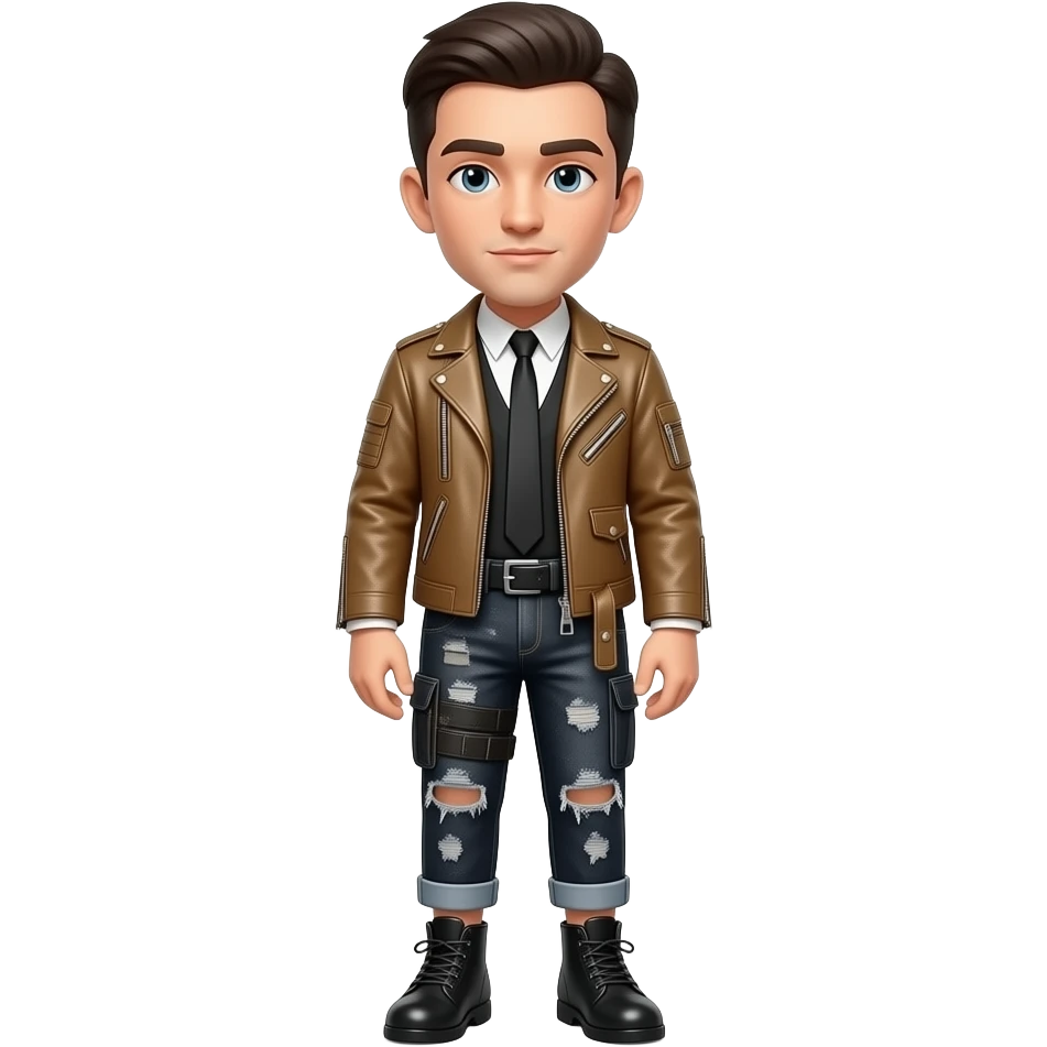 eccentric fashion model from head to toe emoji