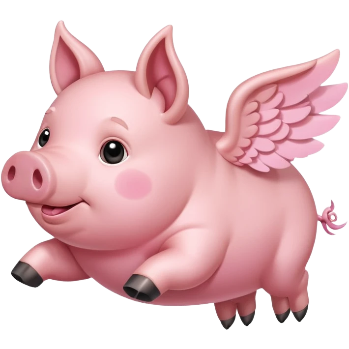 Flying pig  emoji