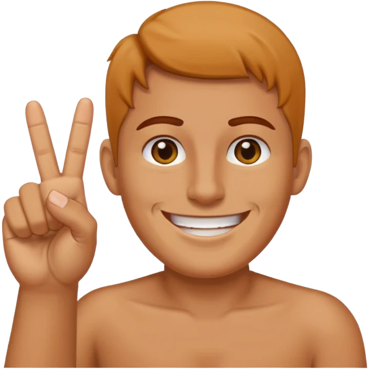 Emoji sticking middle finger and smiling and saying sybau emoji