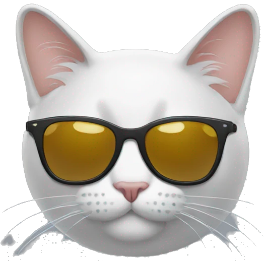 Cat with sunglasses emoji