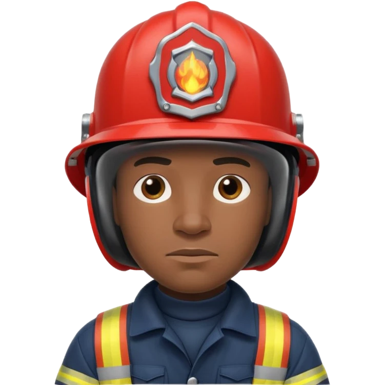 Black fireman emoji