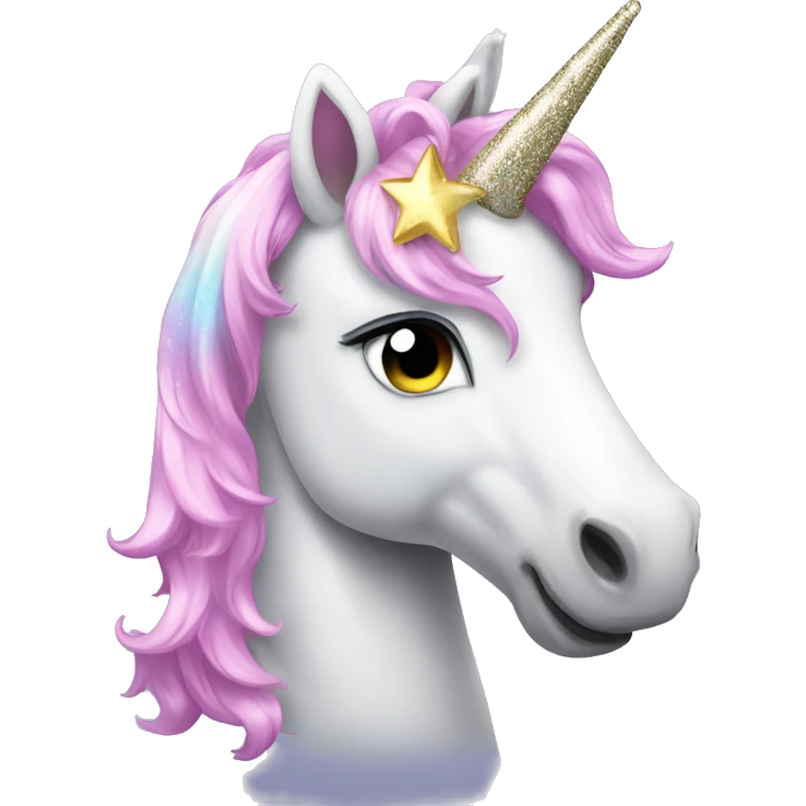 Sparkling unicorn emoji