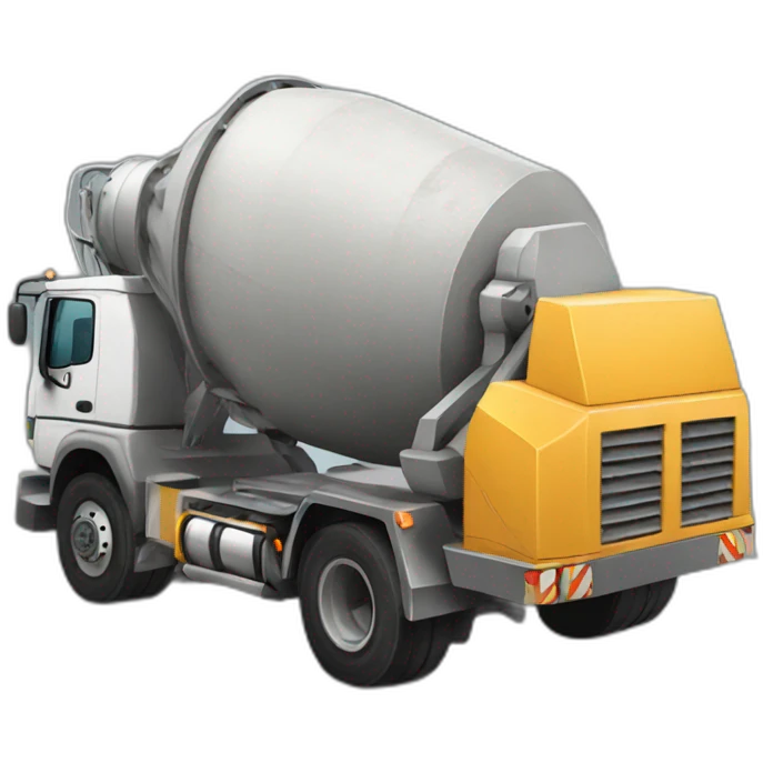 Concrete mixer emoji
