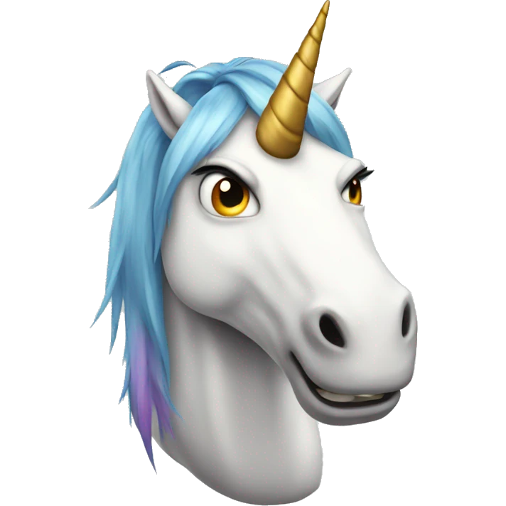 Angry unicorn  emoji
