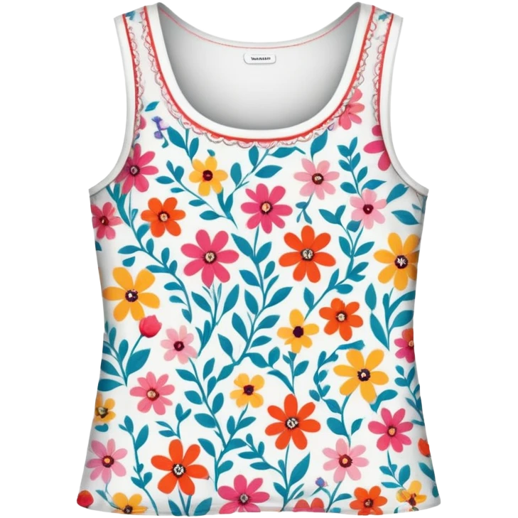 Floral women’s top emoji