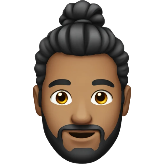 man with man-bun emoji