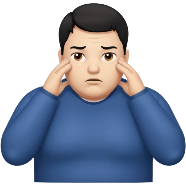 Mach mir eine määnliche dickere person die gestresst ist emoji