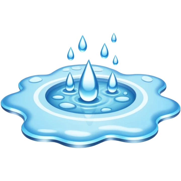 water on the ground emoji